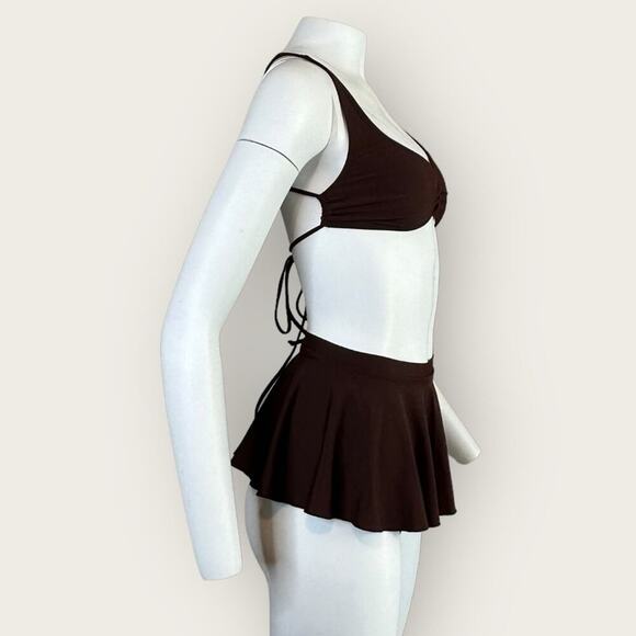 NWT | Forplay | 3-Piece Bikini Set | Brown | Medium - Picture 4 of 16